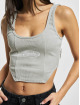 PEGADOR Tops sans manche Buena Rib Corset gris